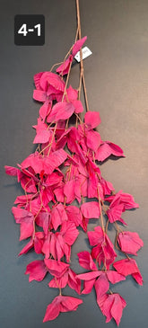 Ramură artificială cu frunze vișiniu, decor elegant - 102cm